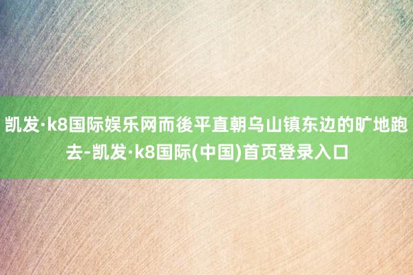 凯发·k8国际娱乐网而後平直朝乌山镇东边的旷地跑去-凯发·k8国际(中国)首页登录入口